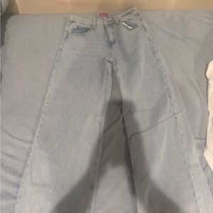 Edikted Light Blue Flare Jeans